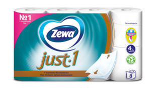 Zewa Туалетная бумага  Just1, 4 слоя