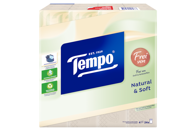 Tempo Taschentücher natural & soft
