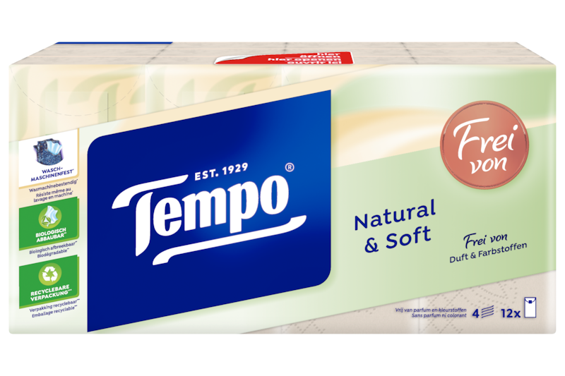 Tempo Taschentücher natural & soft