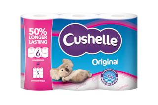 Cushelle Original 50% Longer Lasting Toilet Tissue