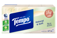 Tempo Natural & Soft zakdoekjes
