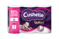 Cushelle Quilted 50% Longer Lasting Toilet Tissue
