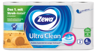 Zewa Ultra Clean mit Stroh-Anteil