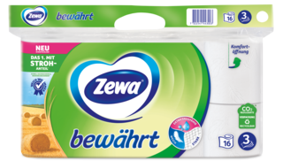 Zewa bewährt mit Stroh-Anteil