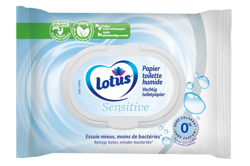 Lotus Sensitive vochtig toiletpapier
