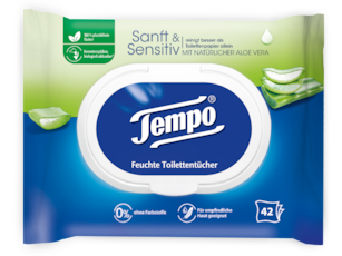 Tempo Feuchte Toilettentücher "sanft&sensitiv"