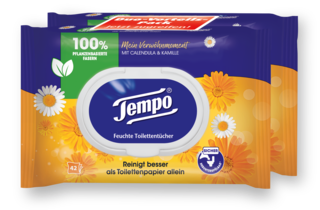 Tempo Feuchte Toilettentücher "Mein Verwöhnmoment" - Kalendula & Kamille