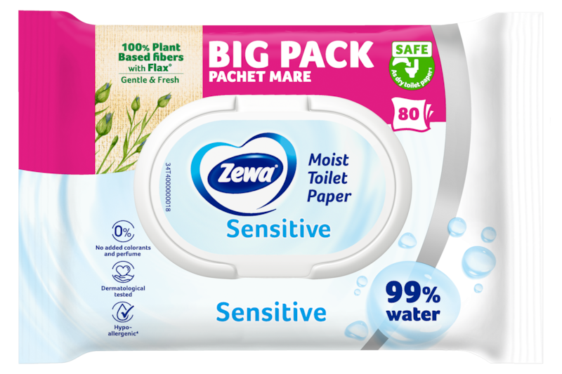 Slider main image for Zewa Moist Sensitive 2