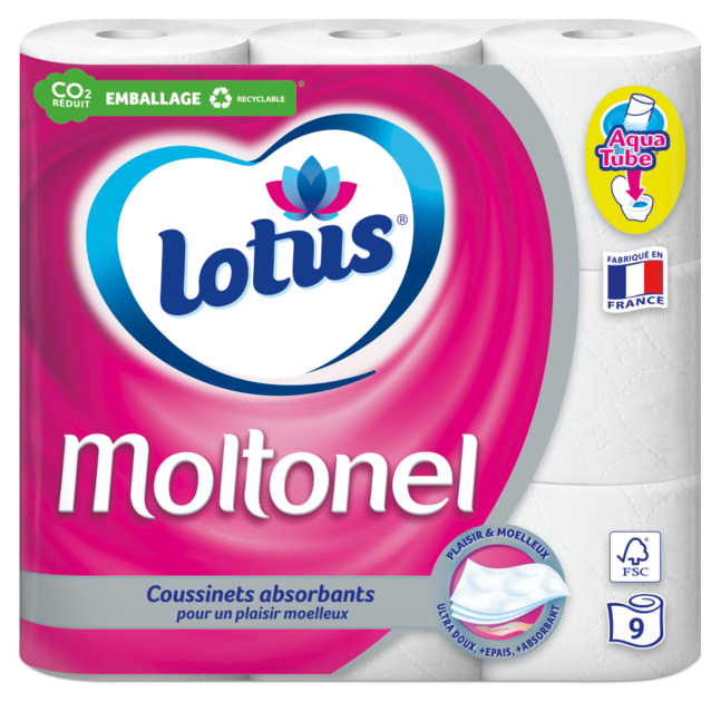 Lotus Papier toilette Moltonel Blanc Lotus