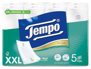 Tempo WC Papier Deluxe 5 lagig