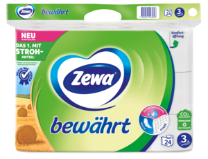 Zewa bewährt mit Stroh-Anteil