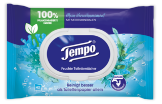 Tempo Feuchte Toilettentücher "Mein Verwöhnmoment - Refresh" - Sea Minerals