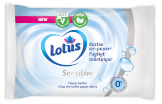 Lotus Sensitive fuktig toalettpapir