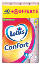 Lotus Papier toilette Confort Rose ou Blanc