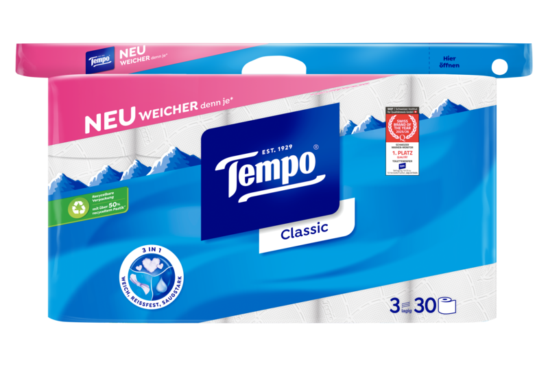 Slider main image for Tempo WC Papier Classic 3-lagig 3