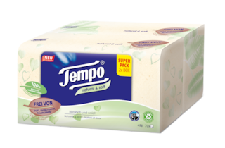 Tempo natural & soft Taschentuch Box