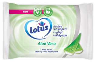 Lotus Aloe Vera fugtigt toiletpapir