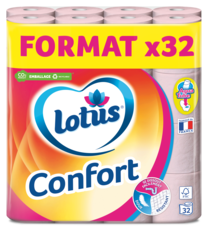 Lotus Papier toilette Confort Rose ou Blanc
