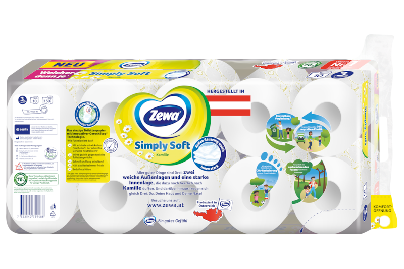 Slider main image for Zewa comfort Das Reinweisse Kamille mit GeruchStop 2