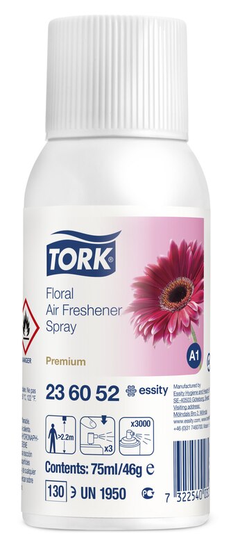 Tork Lufterfrischer Spray mit Blütenduft