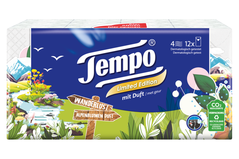 Tempo Taschentücher mit Duft Wanderlust
