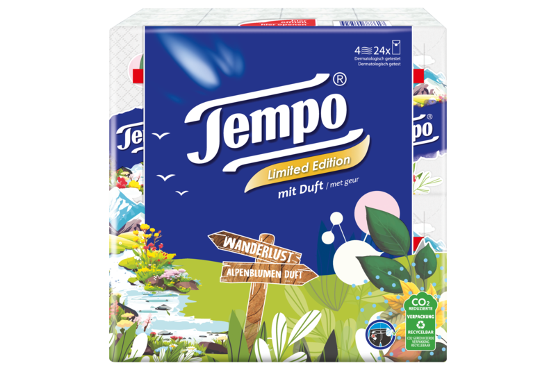 Tempo Taschentücher mit Duft Wanderlust