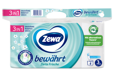 Zewa bewährt Zarte Frische