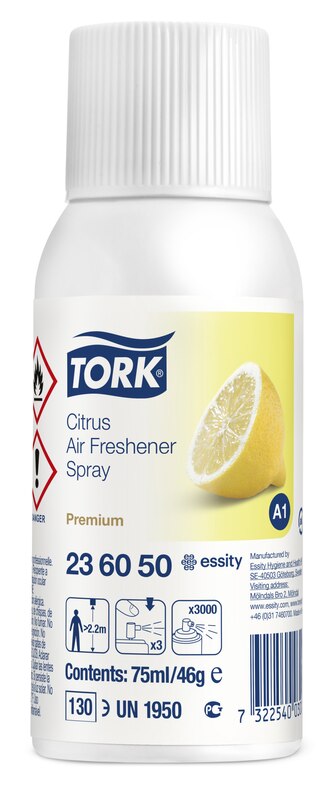 Tork аэрозольный освежитель воздуха, цитрусовый аромат