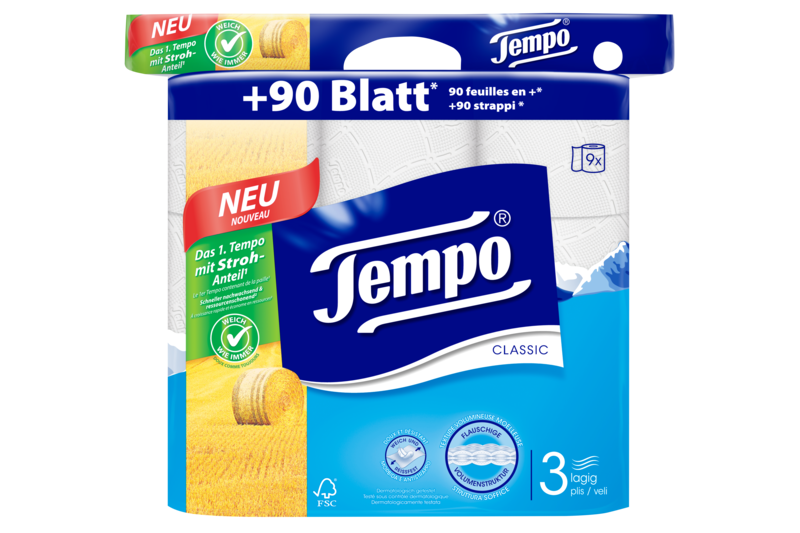 Tempo WC Papier Classic 3 lagig