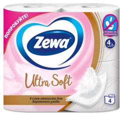 Zewa Туалетная бумага Ultra Soft, 4 слоя