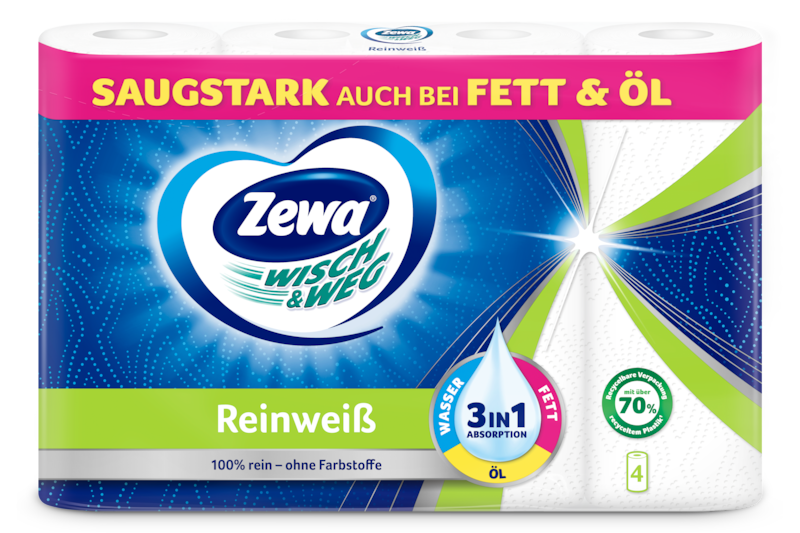 Slider main image for Zewa Wisch&Weg Reinweiss Küchenpapier 1