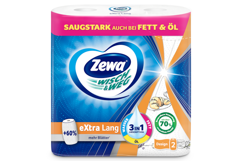 Slider main image for Zewa Wisch&Weg eXtra Lang Design 1