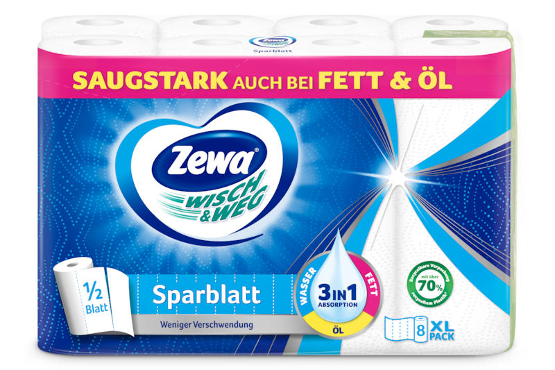 Slider main image for Zewa Wisch&Weg Sparblatt Küchenrolle 2