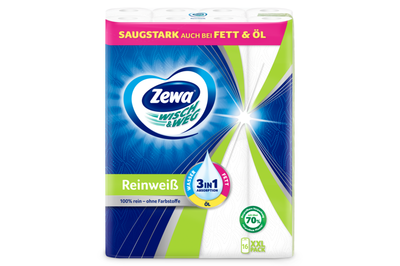 Slider main image for Zewa Wisch&Weg Reinweiss Küchenpapier 3