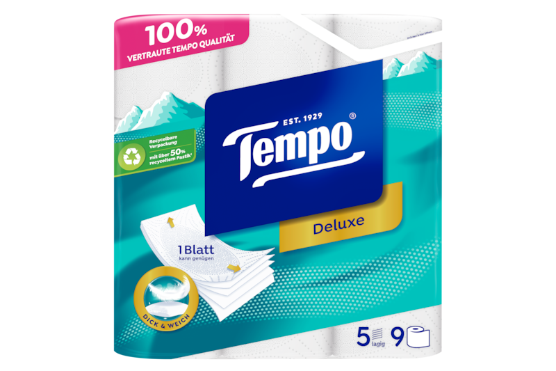 Tempo WC Papier Deluxe 5 lagig