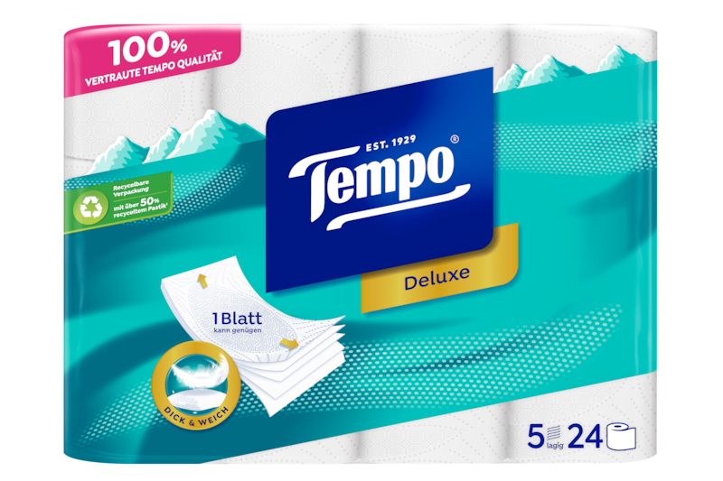 Tempo WC Papier Deluxe 5 lagig