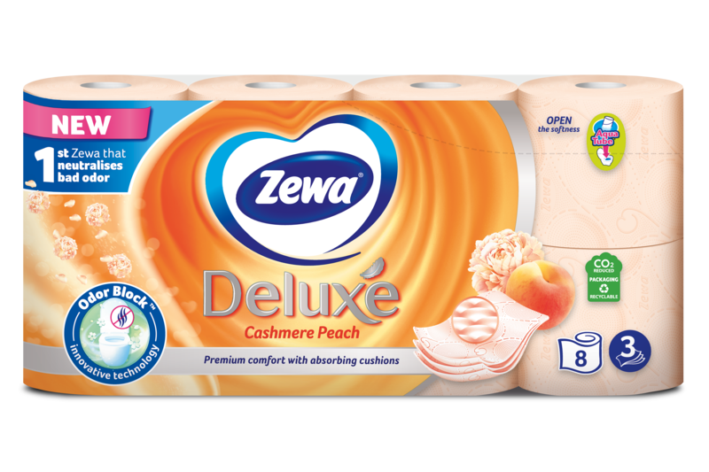 Zewa Deluxe Cashmere Peach toalettpapír