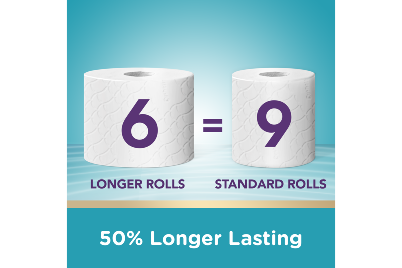 Cushelle Quilted Coconut 50% Longer Lasting Toilet Tissue - Cushelle