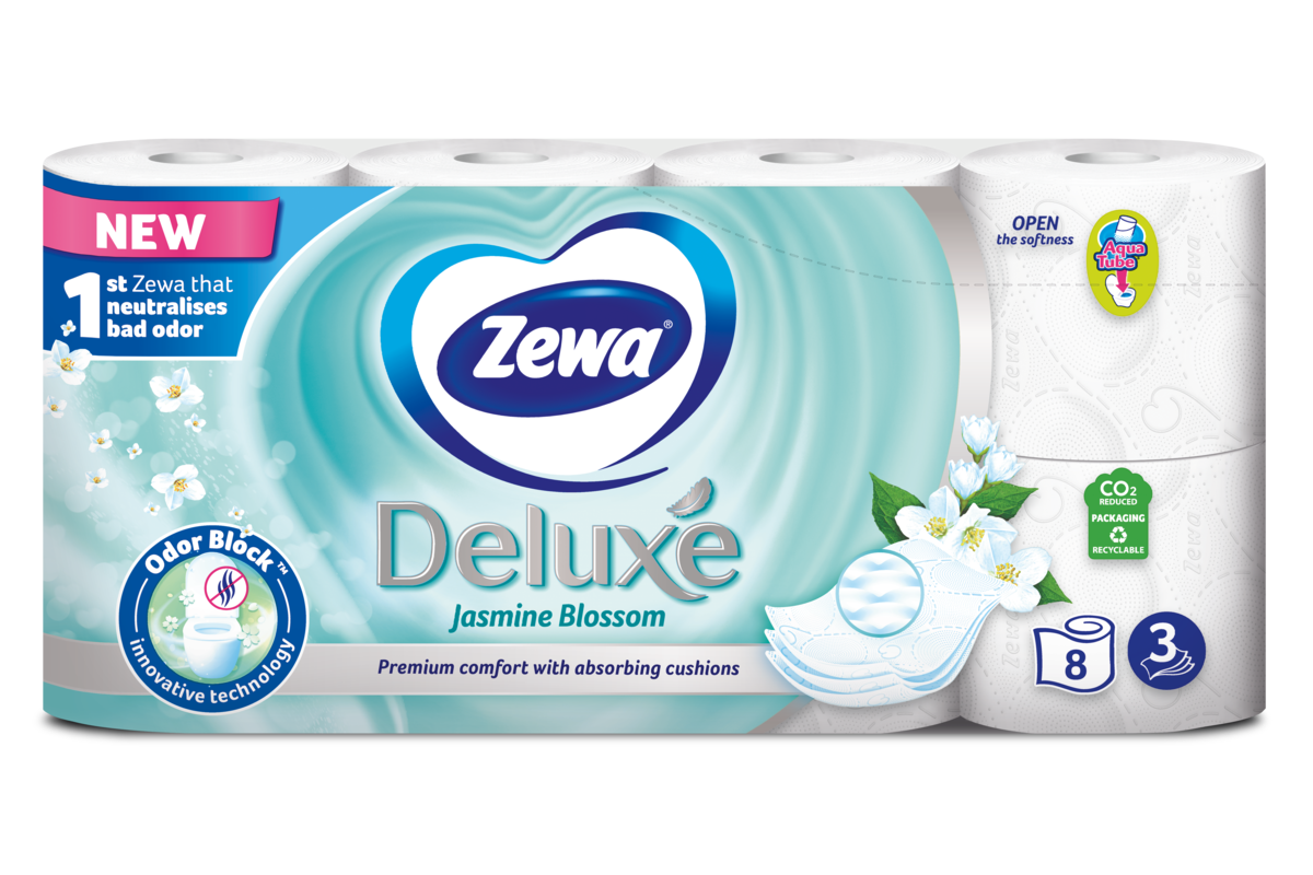Туалетний папір Zewa Deluxe Жасмин - Zewa