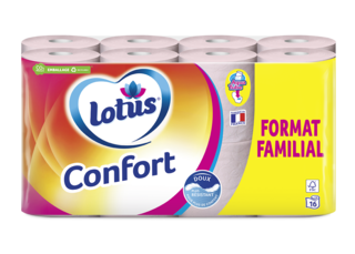 Lotus Papier toilette Confort Rose ou Blanc