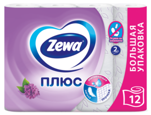 Zewa Туалетная бумага Плюс Сирень, 2 слоя