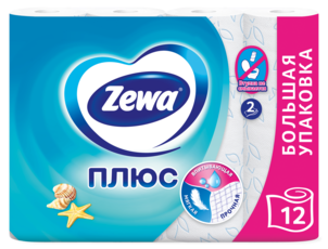 Zewa Туалетная бумага Плюс Свежесть океана, 2 слоя