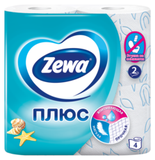 Zewa Туалетная бумага Плюс Свежесть океана, 2 слоя