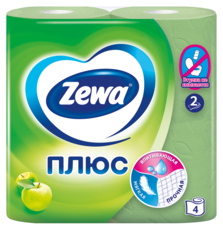 Zewa Туалетная бумага Плюс Яблоко, 2 слоя