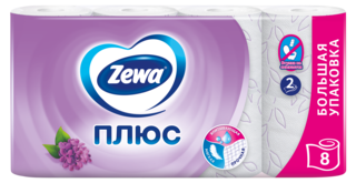 Zewa Туалетная бумага Плюс Сирень, 2 слоя