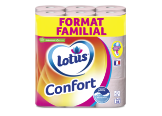 Lotus Papier toilette Confort Rose ou Blanc