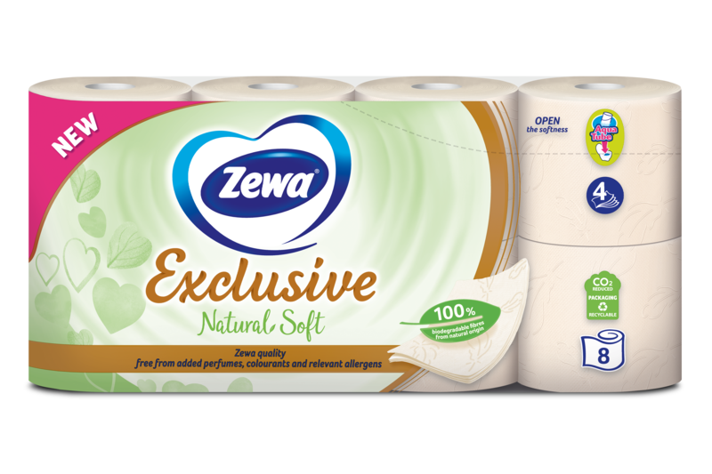 Zewa Exclusive Natural Soft Χαρτί Υγείας