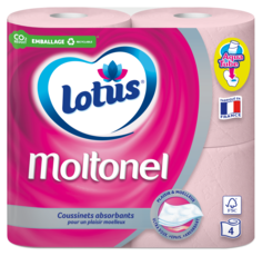 Lotus Papier toilette Moltonel Rose ou Blanc