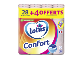 Lotus Papier toilette Confort Rose ou Blanc