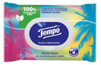 Tempo feuchte Toilettentücher limitierte Edition - Tropical Island